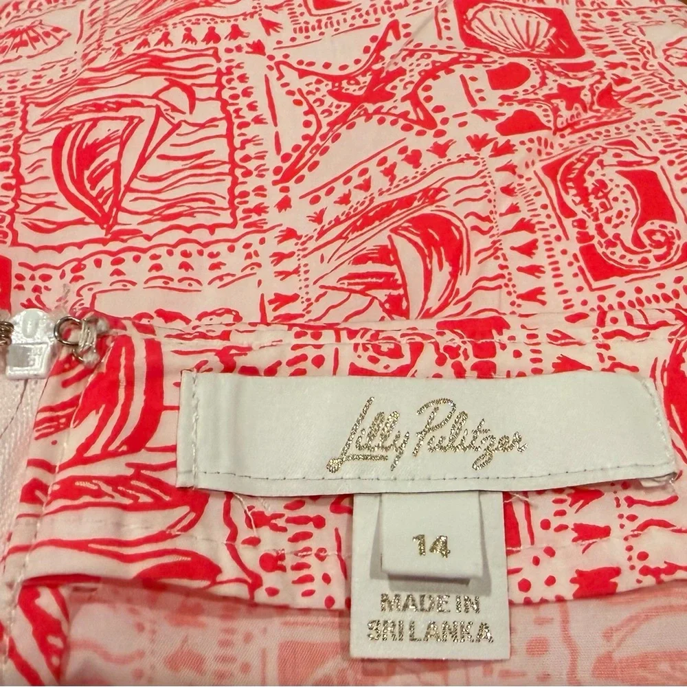 Lilly Pulitzer Red and White Skort - Picture 3 of 3